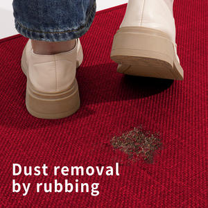 Tapis de porte Vast Waves rectangulaire antidérapant en fibre de polyester à motif abstrait, tapis d'entrée résistant aux taches pour la maison - Product Image 3