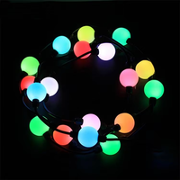 35mm 50mm Adressable RGB Pixel Ball String DMX UCS1903 UCS2903 IP65 Décoration d'éclairage de Noël avec éclairage RGB RGBW
