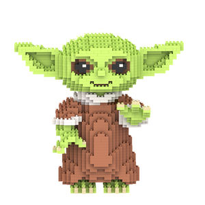 Gran oferta Venyoe plástico personalizado modelo Mini ladrillo figura espacio guerra maestro bebé <span class=keywords><strong>Yoda</strong></span> Micro bloques de construcción juguetes para chico regalo - Product Image 3