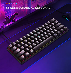 Clavier de jeu mécanique 61 touches avec interrupteurs, prix de gros, vente en gros de claviers mécaniques avec interrupteurs en Chine - Product Image 2