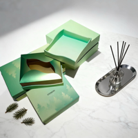 Scatola regalo quadrata di lusso portatile di buona qualità ecologica con Design squisito per regali e set di profumi di fascia alta