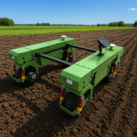 Robot Agrícola Inteligente con Dirección Independiente en las 4 Ruedas, Chasis Eléctrico de 500W*4 para Agricultura de Precisión
