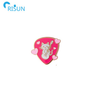 Épinglette de fan club en émail en gros, logo personnalisé, médiator de guitare, émail doux et dur, épinglette de revers, badge rock, broche musicale Hello Spirit - Product Image 3