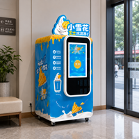 Robot distributeur de crème glacée intelligent, congélation rapide en 5 secondes, paiement NFC et QR pour les cinémas et les lieux de divertissement