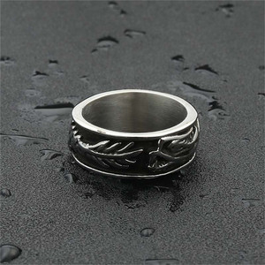 European Style <b>Titanium</b> Steel Dragon <b>Ring</b> Men's Punk Animal Design Silver Color Jewelry Gift 26090 - Product Image 4