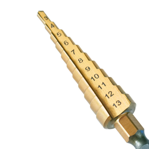 3Pcs Hss Step Drill Bit Set Cone Hole Cutter 4-12mm 4-20mm 4-32mm Titanium Coated Step Cone Drill Bits Punte Per Trapano - Product Image 4