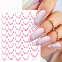 Pegatinas de Uñas de Papel 5D con Diseño de Mariposa en Degradado de Color, Autoadhesivas, No Tóxicas, Personalizables con Logotipo