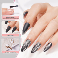 MissGel Nouvelle Arrivée Soak Off UV Nail Art Gel Fonctionnel TPO Hema Free No Wipe Chrome Proof Matte Gel Renforcement Gel Polish