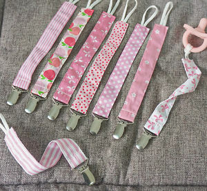 Clip para chupete de algodón 100%, soporte para pezón para niños y bebés, soporte para chupete Attache - Product Image 2