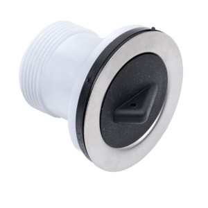 Tapón de Drenaje Tipo Pistón de 70 mm de Diámetro, de Acero Inoxidable y PP Roscado, con Hebilla Triangular, para Lavabo Exterior - Product Image 1
