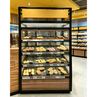 Vitrine en verre pour produits de boulangerie, étagères murales, présentoirs personnalisés, gondole, vitrine à pain
