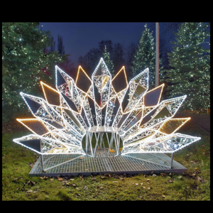 Guirlandes lumineuses de Noël extérieures, étanches, décoratives, à LED, motif flocon de neige, pour la décoration du Nouvel An - Product Image 4