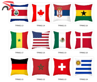 Arabie Saoudite Qatar Koweït Émirats Arabes Unis Turquie Palestine Haïti Drapeau Pays Drapeau Taie d'oreiller pour le sport