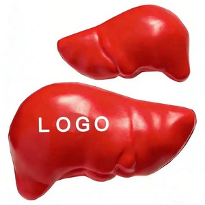 Customized Liver Shape Pu <b>Foam</b> Balls With Logo Printing Portable Stress Relievers - Product Image 3
