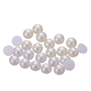 Perles demi-rondes brillantes 3-30mm à dos plat, imitation perle pour nail art DIY, vente en gros - Product Image 5
