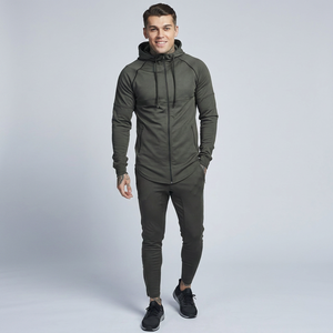 Conjunto de Chándal de Invierno Personalizable para Hombre, Último Diseño, Manga Larga, Cuello con Capucha, Color Sólido, Talla Grande, Ropa Deportiva Ecológica en Oferta - Product Image 1
