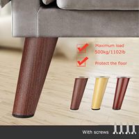 Pieds de canapé en métal, pieds de table en fer massif, pieds de meubles de remplacement pour lit, fauteuil, hôtel, salon, antidérapants, silencieux, modernes