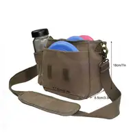 กระเป๋าเป้ใส่แผ่นดิสก์กอล์ฟ Bolsa De,กระเป๋าใส่ถุงใส่ของเล่นกอล์ฟแบบส่วนบุคคลทำจากหนังจานร่อน