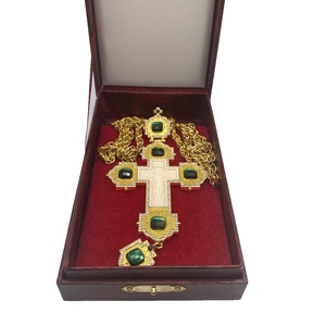 Buy 1 get 1 free alloy gold plated chain for Orthodox Greek church necklace bishop pectoral cross - Product Image 5