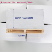 Bloc-notes autocollants personnalisés GemFully à prix raisonnable, bloc-notes autocollants en cube avec palette en bois