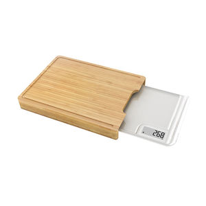 Holz Bambus Schneide brett Küchen waage Tara digitale Lebensmittel Waage - Product Image 3