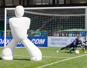 <span class=keywords><strong>Ballon</strong></span> de football <span class=keywords><strong>gonflable</strong></span> en PVC pour entraînement de coup franc senior, mannequin mural pour terrain de football, équipement d'entraînement durable - Product Image 3