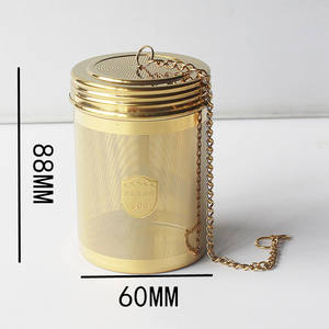 Chá Infusor chá latão Bola chá aço inoxidável - Product Image 3