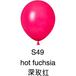 Palloncini in lattice S49 fucsia opaco per feste, eventi, festa della mamma, compleanno, laurea, ritorno a scuola, Capodanno cinese - Product Image 1