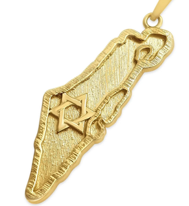 Oro Israel <span class=keywords><strong>mapa</strong></span> ESTRELLA DE David collar <span class=keywords><strong>Mapa</strong></span> de Israel encanto regalo israelí Judaica joyería tierra de Israel colgante - Product Image 3