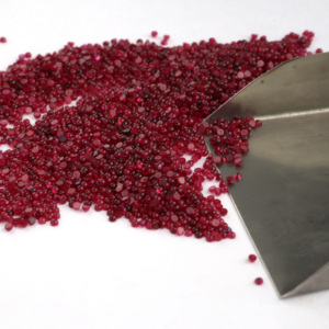 Pierre précieuse rouge de haute qualité, forme cabochon plate ronde, rubis naturel de 1,5 mm pour la fabrication de bijoux - Product Image 3