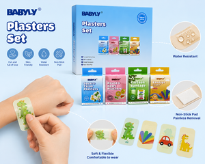 Waterproof Kids Cartoon Adhesive Bandages Assorted Shapes Children First Aid Bandage <strong>Plasters</strong> <strong>Set</strong> - Product Image 3