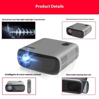 Projecteur portable Android 4K HD personnalisé en usine, connexion téléphone mobile, LED 2K, options de vente en gros pour bureaux commerciaux A70 4K