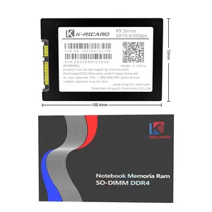 Kricard Original Internal 256gb ssd 6Gps solid state disk sata 3.0 7mm 2.5 inch SSD for computer