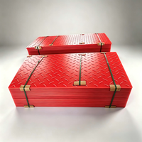 Tapis de sol en HDPE 4x8 pieds, tapis de protection routière, tapis de construction robuste antidérapant à emboîtement