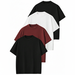 Camisetas de algodón a granel liso de alta calidad transpirable ecológico al por mayor fabricante y proveedor - Product Image 1