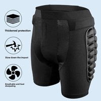 Ensemble quatre pièces de protection pour le ski (genouillères et protège-hanches) - Sous-vêtements en Spandex anti-chute, protection 360°, absorption des chocs, respirant, pour le patinage