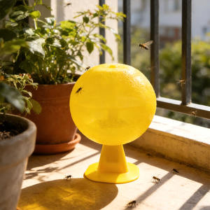 Piège à mouches des fruits collant en forme <span class=keywords><strong>de</strong></span> boule avec un design écologique Attrape-insectes pour jardin, verger et cuisine intérieure - Product Image 2