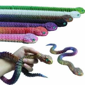Jouet Serpent Articulé Dragon Viper en Plastique Imprimé en 3D, Œuf de Pâques, Cadeau Nouveauté et Farce pour Enfants, Meilleures Ventes, Vente en Gros - Product Image 4