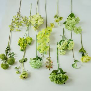 Plantas Verdes Artificiales, Flores de Seda, Decoración para Bodas, Accesorios de Decoración para el Hogar - Product Image 5