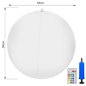 Năng lượng mặt trời nổi bóng ánh sáng <span class=keywords><strong>LED</strong></span> Inflatable bãi biển hồ bơi Glow bóng ánh sáng với 16 <span class=keywords><strong>RGB</strong></span> Color & 4 chế độ điều khiển từ xa - Product Image 6