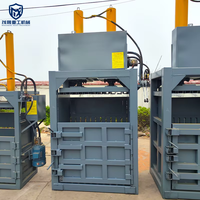 Presse à balles verticale hydraulique automatique pour déchets d'usine, 15KW, pour matériaux en vrac et emballages de déchets