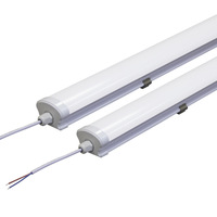 Lámpara LED Integrada Totalmente de Plástico, Tri-Proof, IP65 Impermeable, para Almacenes Frigoríficos, Talleres de Purificación