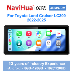 วิทยุติดรถยนต์ Android หน้าจอสัมผัส 12.3 นิ้ว พร้อมระบบนำทาง GPS สำหรับ Toyota Land Cruiser LC300 ปี 2022-2025 แบบเสียบใช้งานได้ทันที - Product Image 1