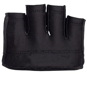 Gants d'entraînement unisexes demi-doigts en cuir PU respirant et antidérapant avec sangles de poignet intégrées pour la musculation, la gym et le cross-training - Product Image 1