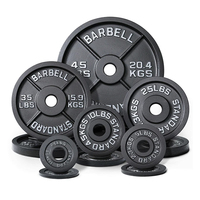 Offre Spéciale : Équipement de Musculation – Disques de Haltères en Fonte de 2,5 lb à 45 lb (2,5 kg à 25 kg) – Ensemble de Plaques de Poids