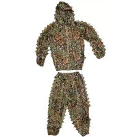Combinaison de chasse de sécurité à haute visibilité 3D Maple Leaf-Camo orange avec bandes réfléchissantes pour les gardes forestiers