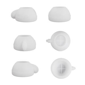 3D elaborato cuore tazza di <span class=keywords><strong>caffè</strong></span> e vassoio a forma di stampo in Silicone per resina di cemento fai da te bacinella succulenta vaso di candela vaso Bonsai - Product Image 4