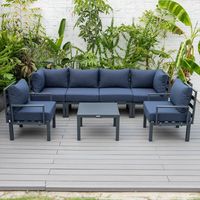 Ensemble de canapés d'angle de jardin en aluminium pour terrasse, mobilier d'extérieur OEM de qualité supérieure, écologique