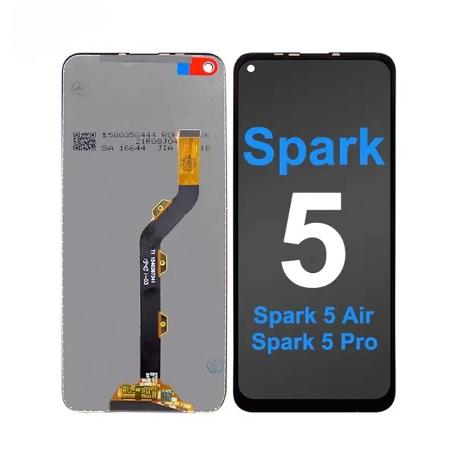 SOR Quality Super Quest Brand Original Mobile Phone Display Lcd Screen Replacement for Tecno Spark 5
