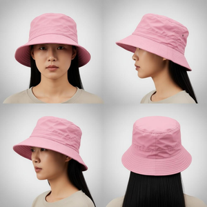 Chapeau Bob Personnalisé ODM avec Logo Avant, Sangle de Menton Réglable, Multicolore, Unisexe, Décontracté, Protection Solaire Extérieure, Voyage, Randonnée - Product Image 5
